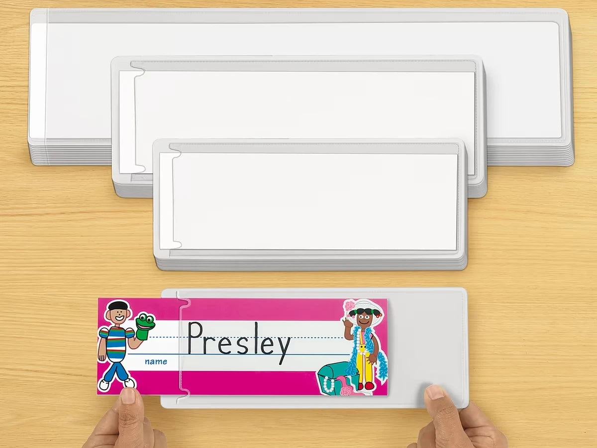 Self-Adhesive Nameplate Sleeves - Set of 12 - US 8943