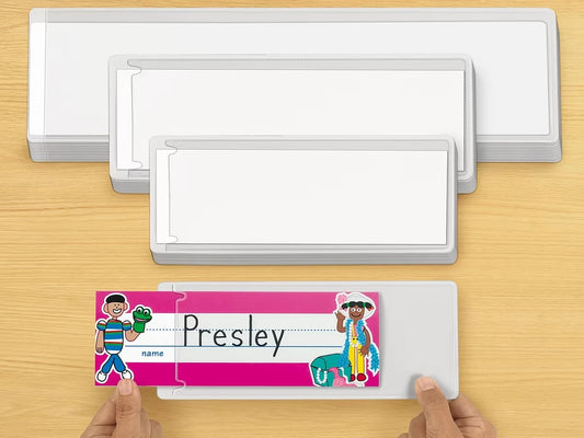 Self-Adhesive Nameplate Sleeves - Set of 12 - US 8943