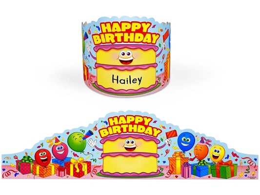 Smiling Cake Birthday Crowns - US 6672