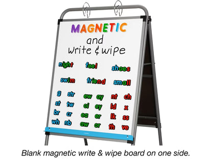 Flex-Space Double-Sided Mobile Teaching Easel - US 9643