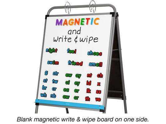 Flex-Space Double-Sided Mobile Teaching Easel - US 9643