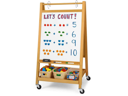 Hardwood Mobile Teaching Easel - US 5009