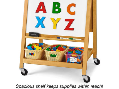 Hardwood Mobile Teaching Easel - US 5009