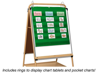 Heavy-Duty Mobile Teaching Easel - US 6172