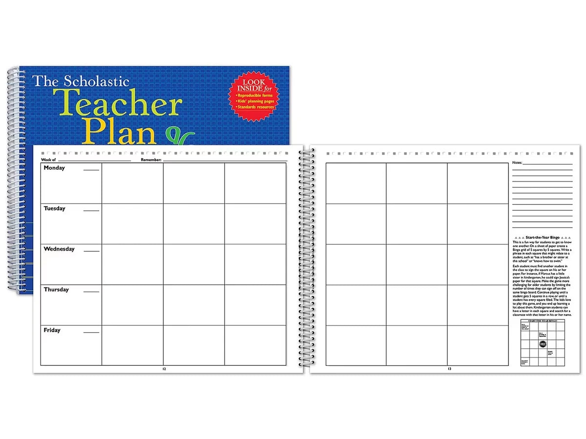 Teacher Lesson Plan Book - US 7438