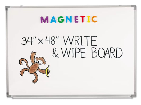 Magnetic Write & Wipe Board - 34" x 48" - US 6942