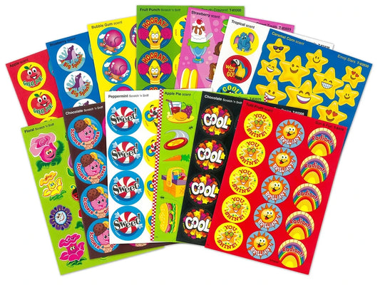 Sweet-Scented Motivational Stickers - Variety Pack - US 8695