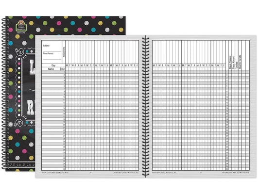 Chalkboard Brights Lesson Plan & Record Book - US 2085