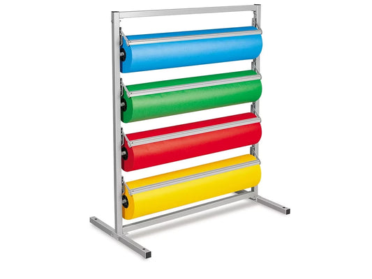 Butcher Paper 4-Roll Holder/Cutter Floor Rack - US 8313
