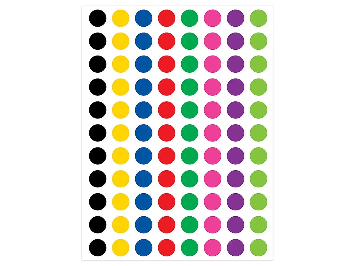 Colorful Circle Mini Stickers - US 7175