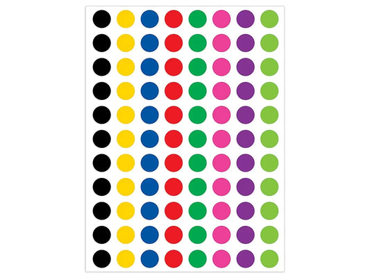 Colorful Circle Mini Stickers - US 7175