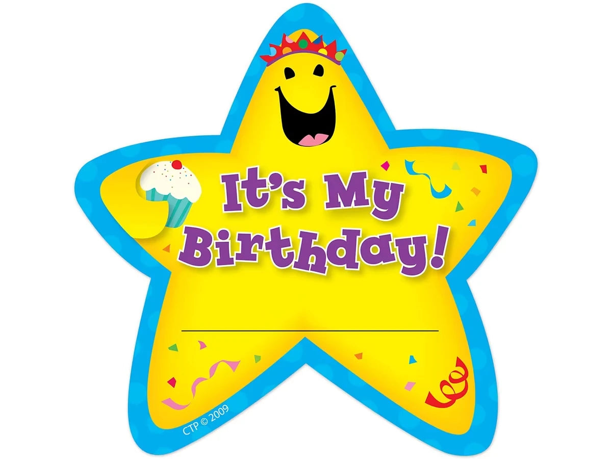 Star Birthday Badges - US 3439