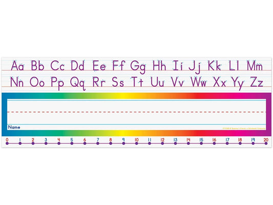 Alphabet Rainbow Reference Nameplates - Pre K-K - US 5886
