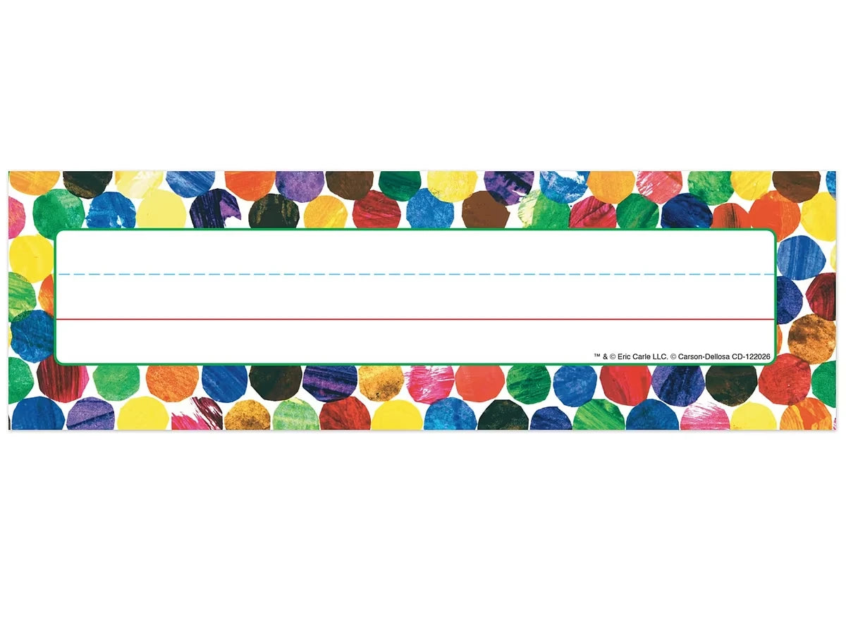 Eric Carle Dotted Nameplates - US 8404