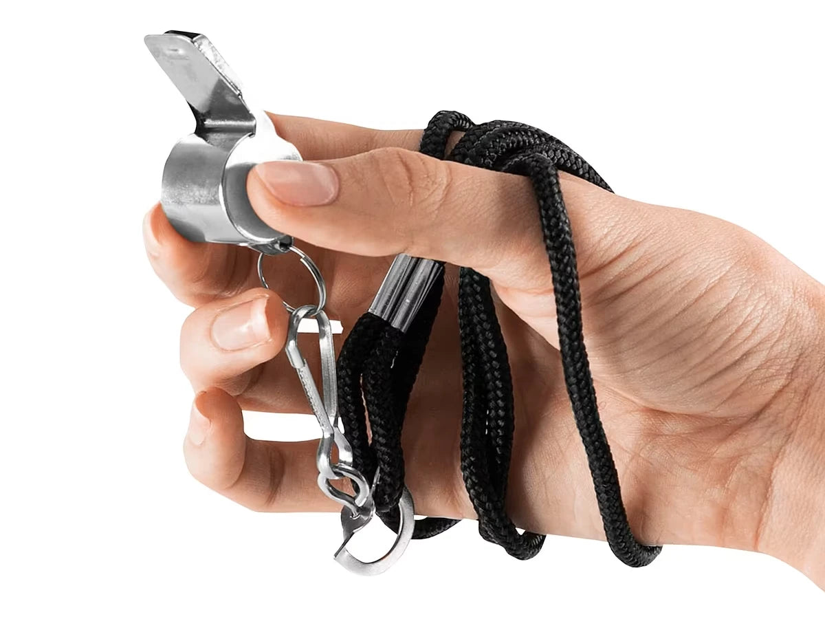 Metal Whistle & Lanyard - US 7530