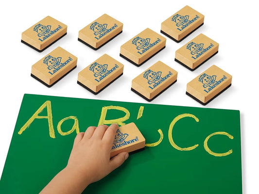 Chalk Lapboard Erasers - Set of 10 - US 8243