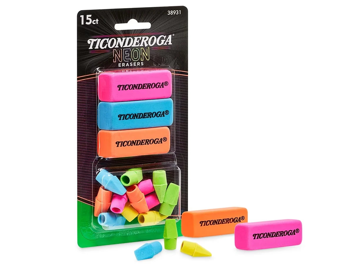 Ticonderoga® Neon Erasers - US 3237
