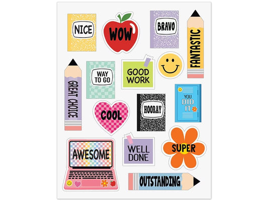 Cool for School Motivational Stickers - US 4578