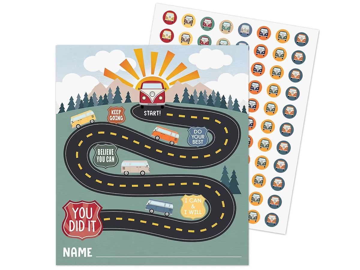Moving Mountains Road Trip Reward Trackers with Stickers - US 2677
