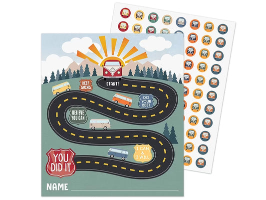 Moving Mountains Road Trip Reward Trackers with Stickers - US 2677
