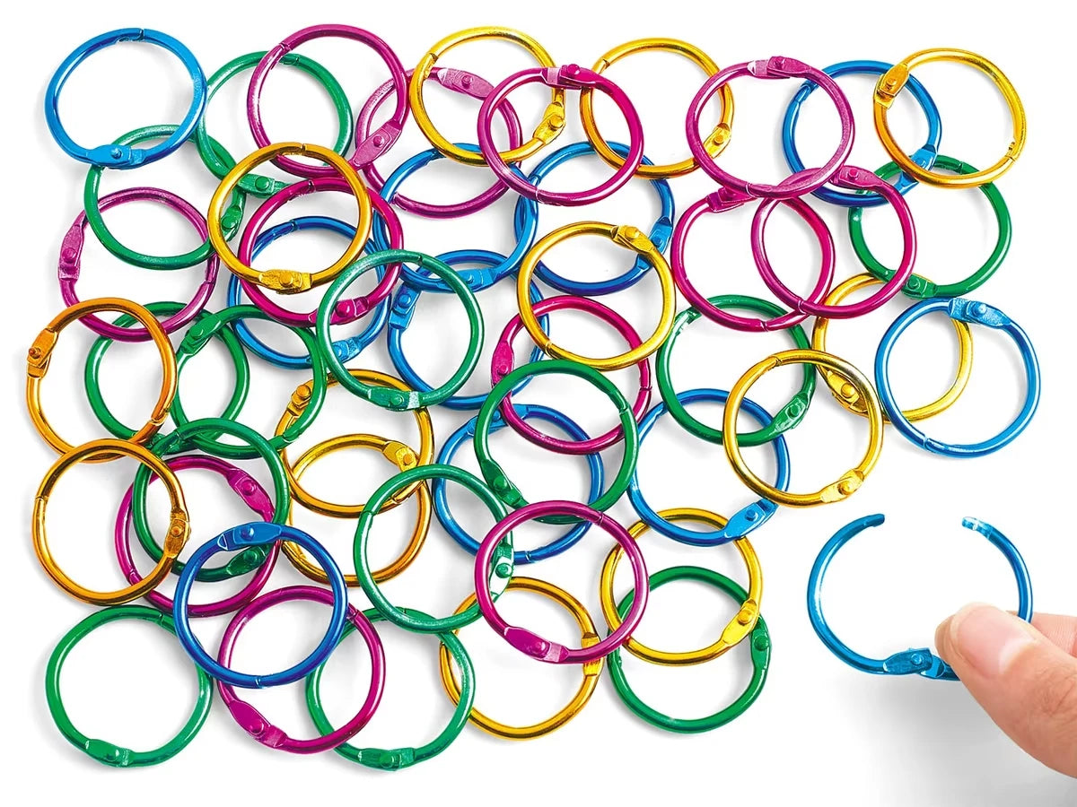 Colorful Book Rings - Set of 50 - US 3489