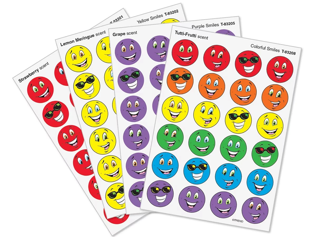 Scratch ’n’ Sniff Smiley Face Stickers - Variety Pack - US 9848