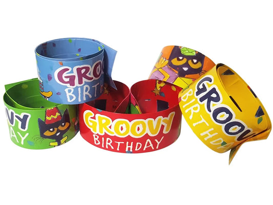 Pete the Cat® Birthday Slap Bracelets - US 1997