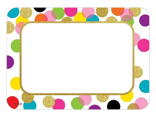 Confetti Name Tags - US 9990