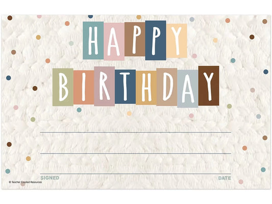 Everyone Is Welcome Birthday Certificates - US 9336
