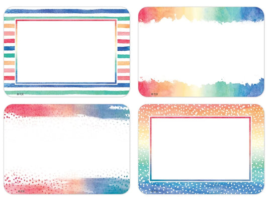 Watercolor Name Tags - Variety Pack - US 2952