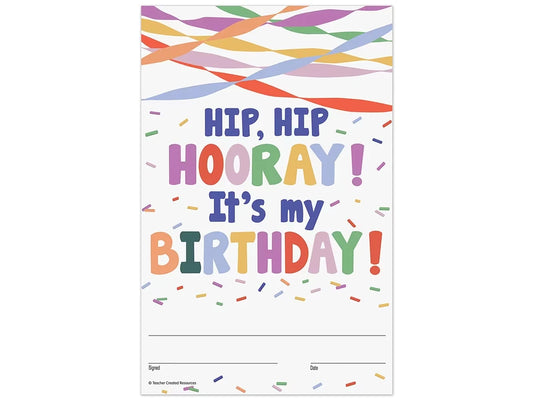 Color Crush Birthday Certificates - US 6451