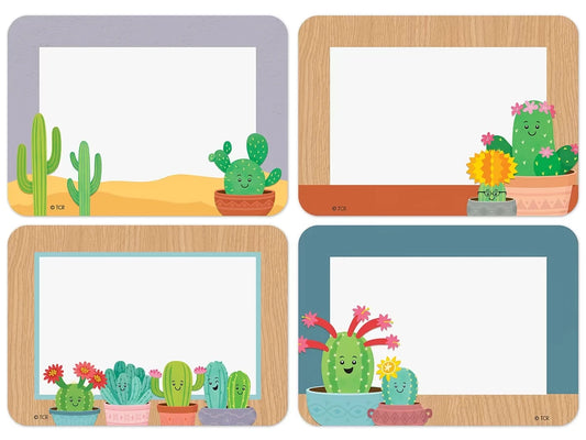 Happy Cactus Crew Name Tags - US 6817