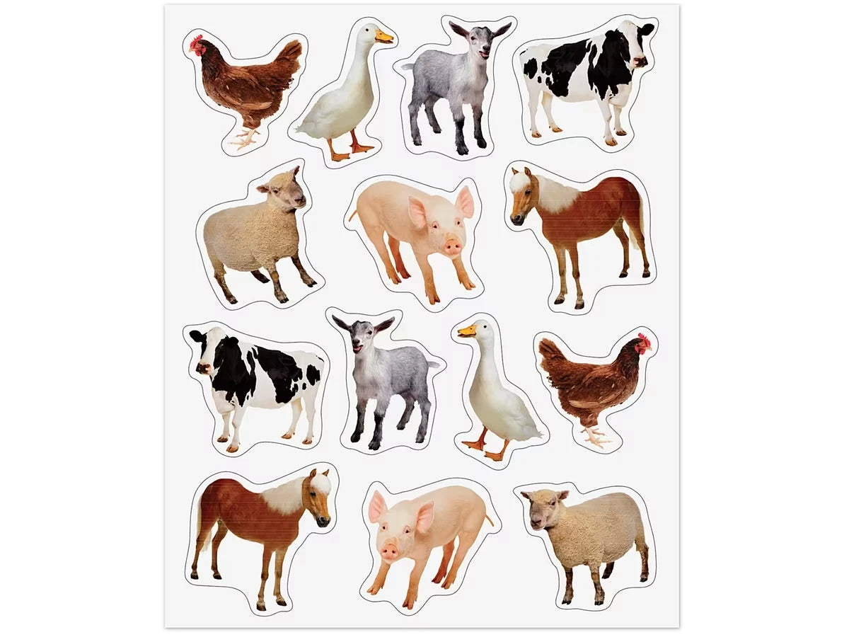Farm Animal Photo Stickers - US 8596