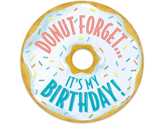 Mid-Century Mod Donut Birthday Badges - US 6626