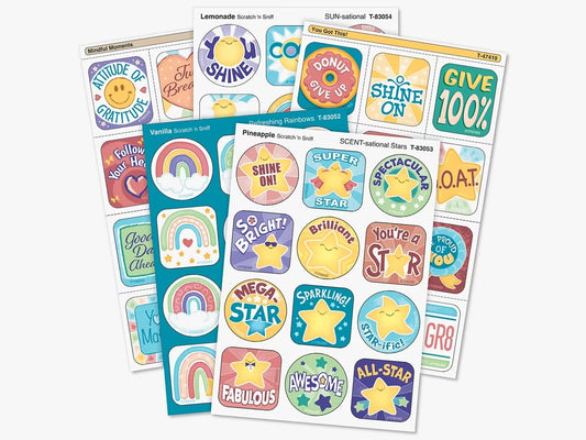 Be Your Best Scented Motivational Stickers - Variety Pack - US 6010