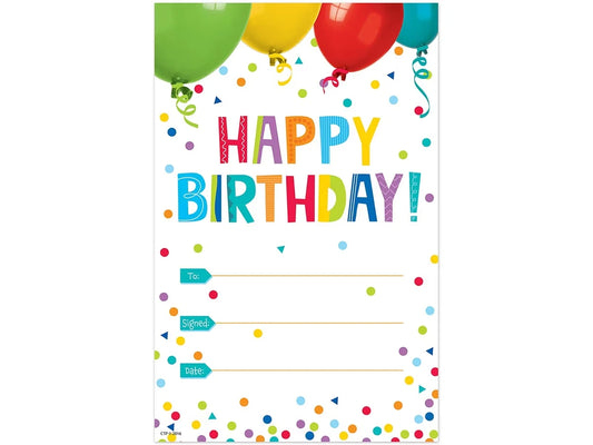 Celebration Birthday Certificates - US 8202