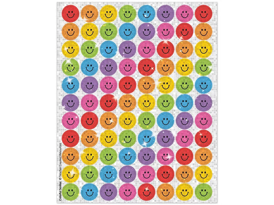 Colorful Smiles Sparkle Mini Stickers - US 8709