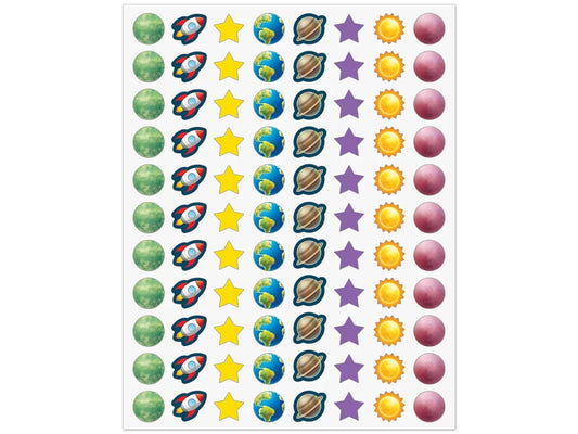Outer Space Crew Mini Stickers - US 8827
