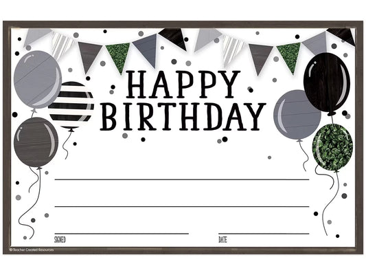 Modern Farmhouse Birthday Certificates - US 4467