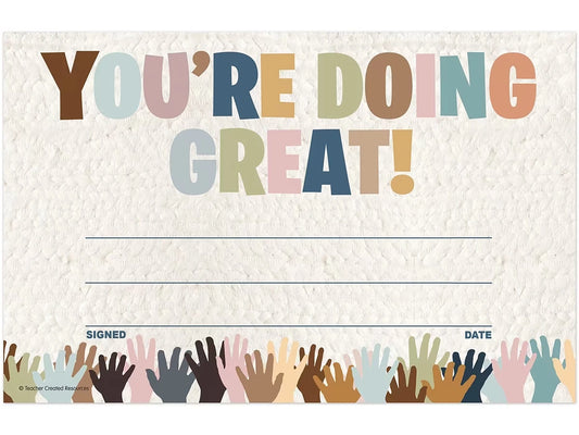Everyone Is Welcome - You’re Doing Great! Awards - US 6683