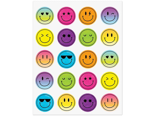 Brights 4Ever Smiley Face Stickers - US 8463