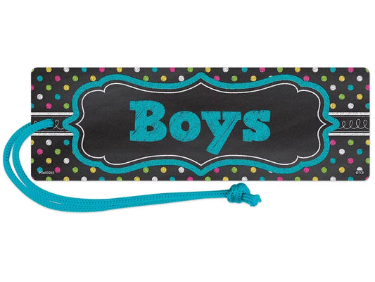 Chalkboard Brights Magnetic Boy’s Hall Pass - US 2010