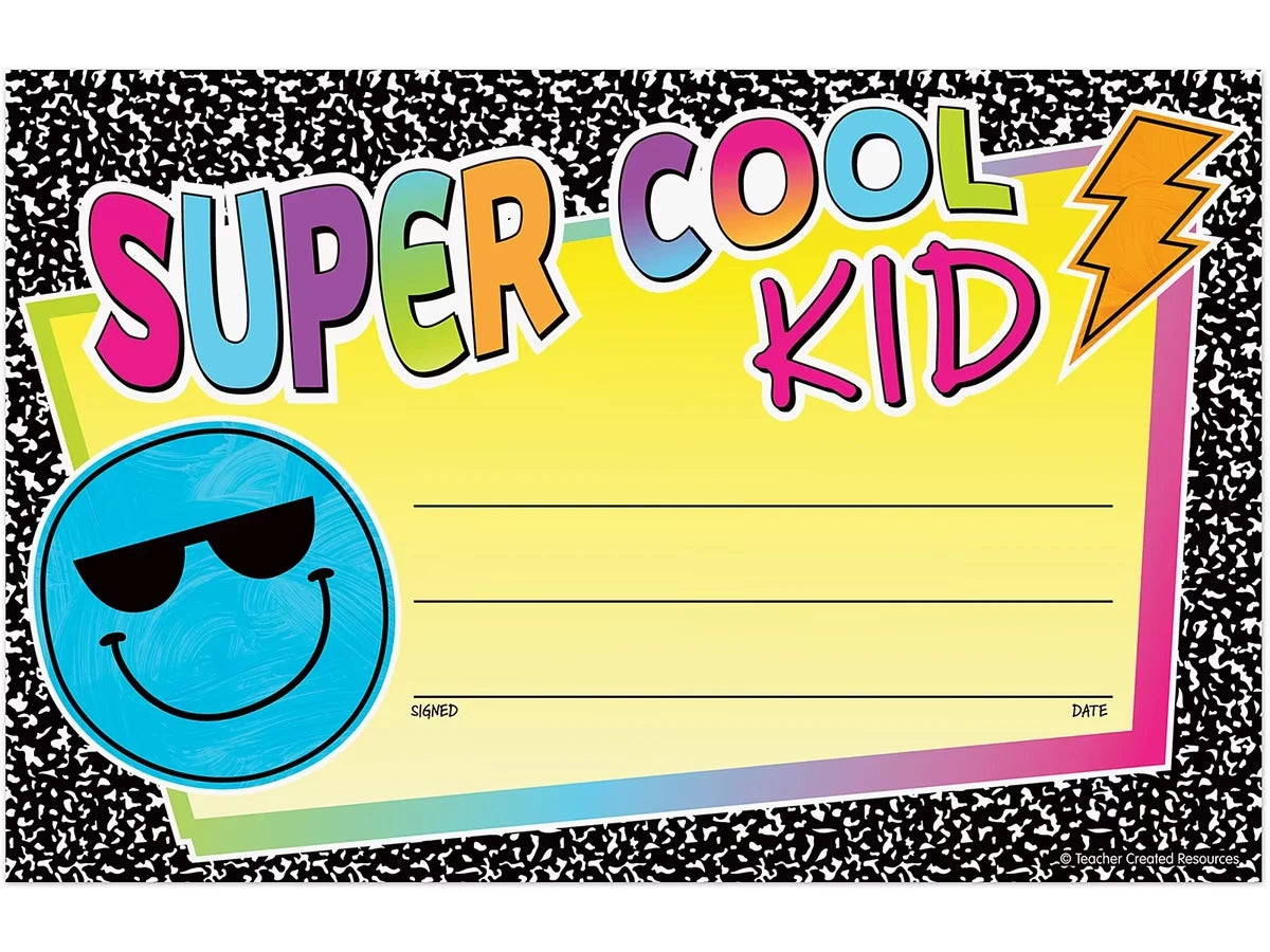 Brights 4Ever Super-Cool Kid Certificates - US 2014