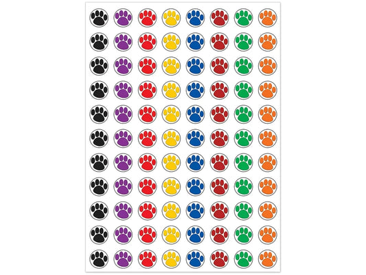 Paw Print Mini Stickers - US 7073