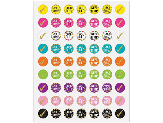 Confetti Motivational Mini Stickers - US 1766