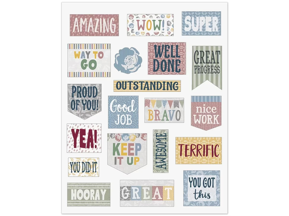Classroom Cottage Motivational Stickers - US 8594