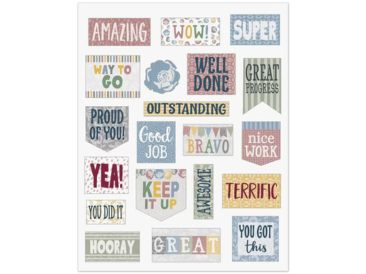 Classroom Cottage Motivational Stickers - US 8594
