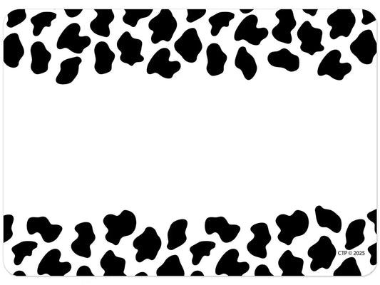 Farm Friends Cow Print Name Tags - US 2778