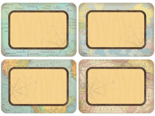 Travel the Map! Name Tags - Variety Pack - US 6925
