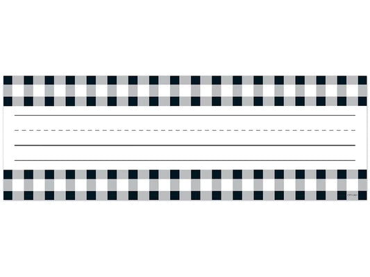 Black & White Buffalo Checkered Nameplates - US 4850